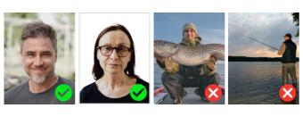 Examples of acceptable photo formats